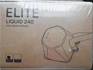 CoolerMaster Master Elite Liquid 240 240mm ARGB CPU Liquid Cooler, Black NEW