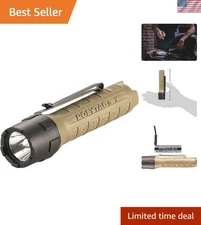 PolyTac X USB Rechargeable Tactical Flashlight - 600 Lumens, Waterproof Design