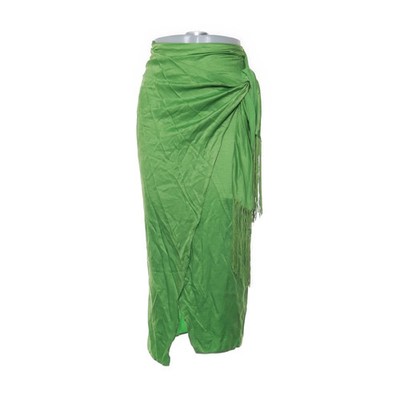 Primark Cares, Wickelrock, Größe: 36, Grün, Polyester/Viskose, Einfarbig #Ccx