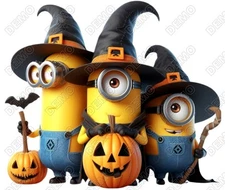 Halloween Minions  DTF  Shirt Iron on Transfer