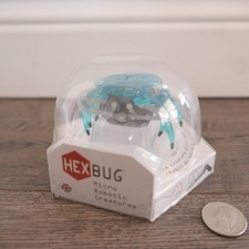 Hex Bug Micro Robotic Creatures Crab Light Blue   New Sealed