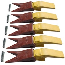 U43792 Adapter Shanks, 23WTL Bucket Teeth w/ 23FP Pins For 23 230 Series - 5 Set