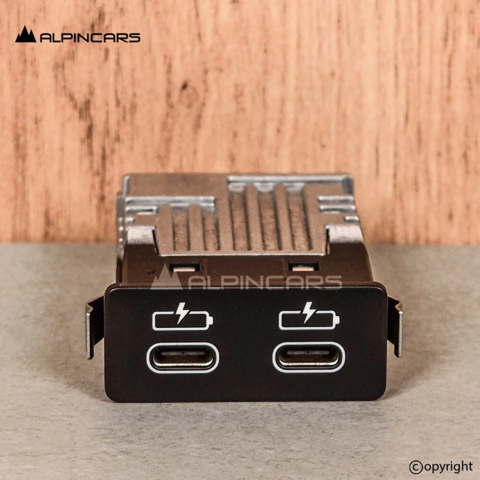 BMW F39 X2 F48 F49 X1 USB femmina doppia boccola connettore jack bussning 8711938 - Immagine 2 di 4