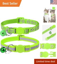 Lightweight Reflective Pet Collars for Cats - Adjustable Neck Size 7.5-12.5 Inch