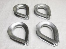 Galvanised Wire Rope Thimbles 20MM X4 (Marine Webbing Boat Cable Loop)
