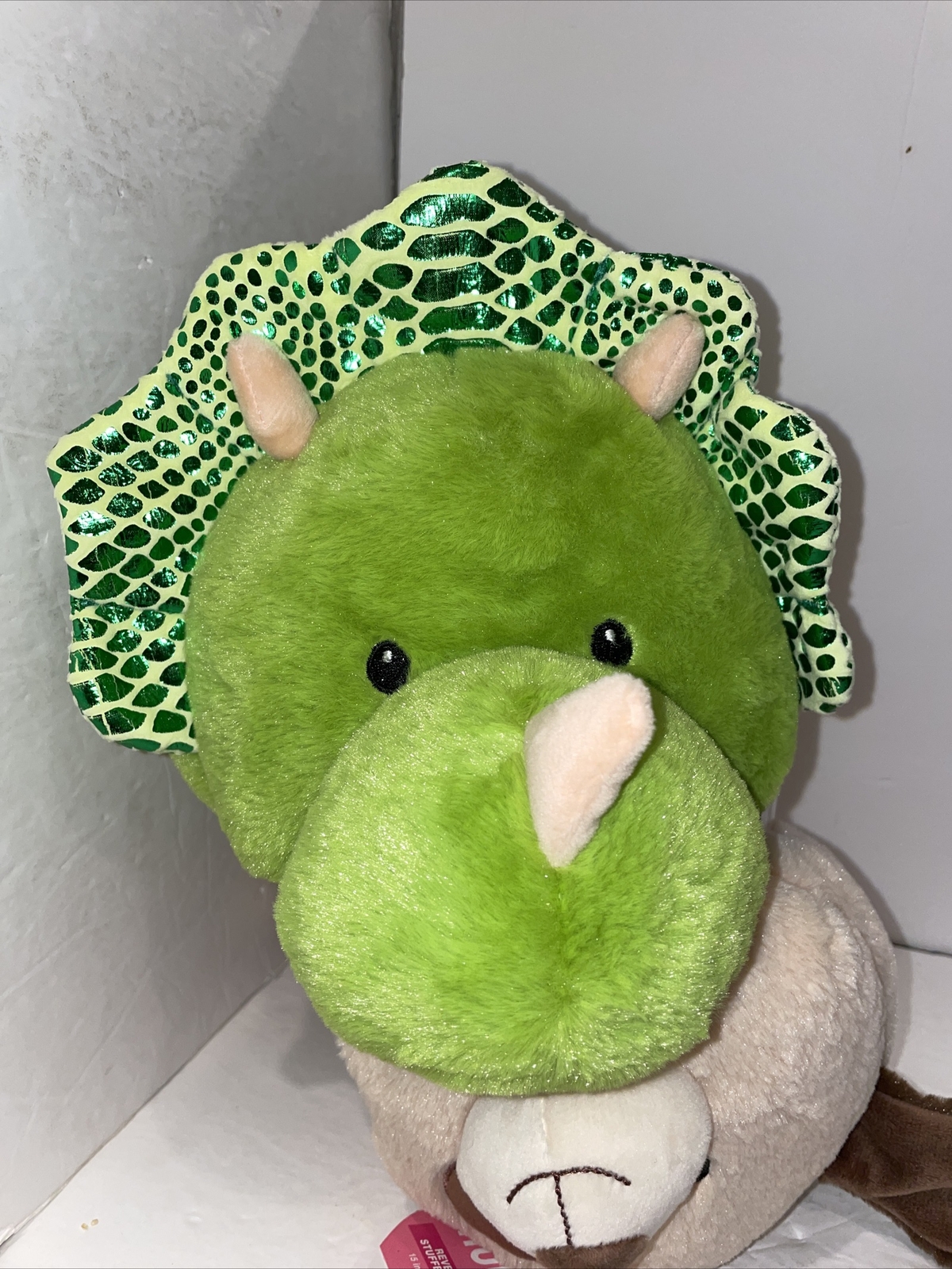 Hug Me Dinosaur & Dog Reversible Flip Stuffed Animal NWT 16" Safari