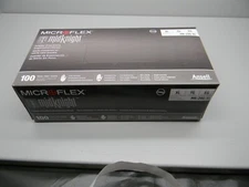 Microflex MidKnight MK-296-XL (Extra Large) Black Nitrile Gloves 4 Boxes of 100