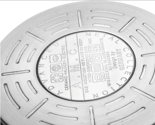 Set Batteria di Pentole 25 Pezzi in Acciaio Inox a Induzione Antiaderente AMC - Foto 3 di 8