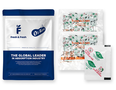 Fresh & Fresh (80 Packet) Premium Oxygen Absorbers 100 CC- (2 bag of 40 packet)