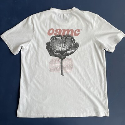 OAMC Graphic Pocket T Shirt Flower Cotton White S