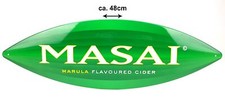 Masai Blechschild Werbeschild Glas Bier Tafel