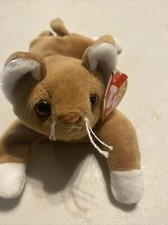 TY Beanie Baby - NIP the Gold Cat 7.5 inch - MWMTs Stuffed Animal Toy