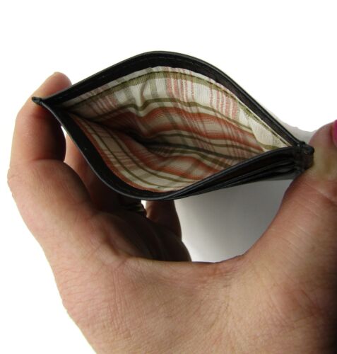 High Quality Real Black Leather Credit Card Holder Wallet with Bank Note Pocket - Picture 7 of 13