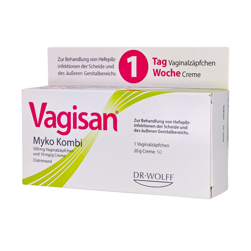 Vagisan Myko 1 x Kombi bei Scheidenpilz Vaginalpilz EIN Tag