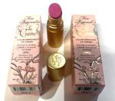 Too Faced LOT OF 2 La Crème Color Drenched Creme Lipstick- Mean Girls- Mini