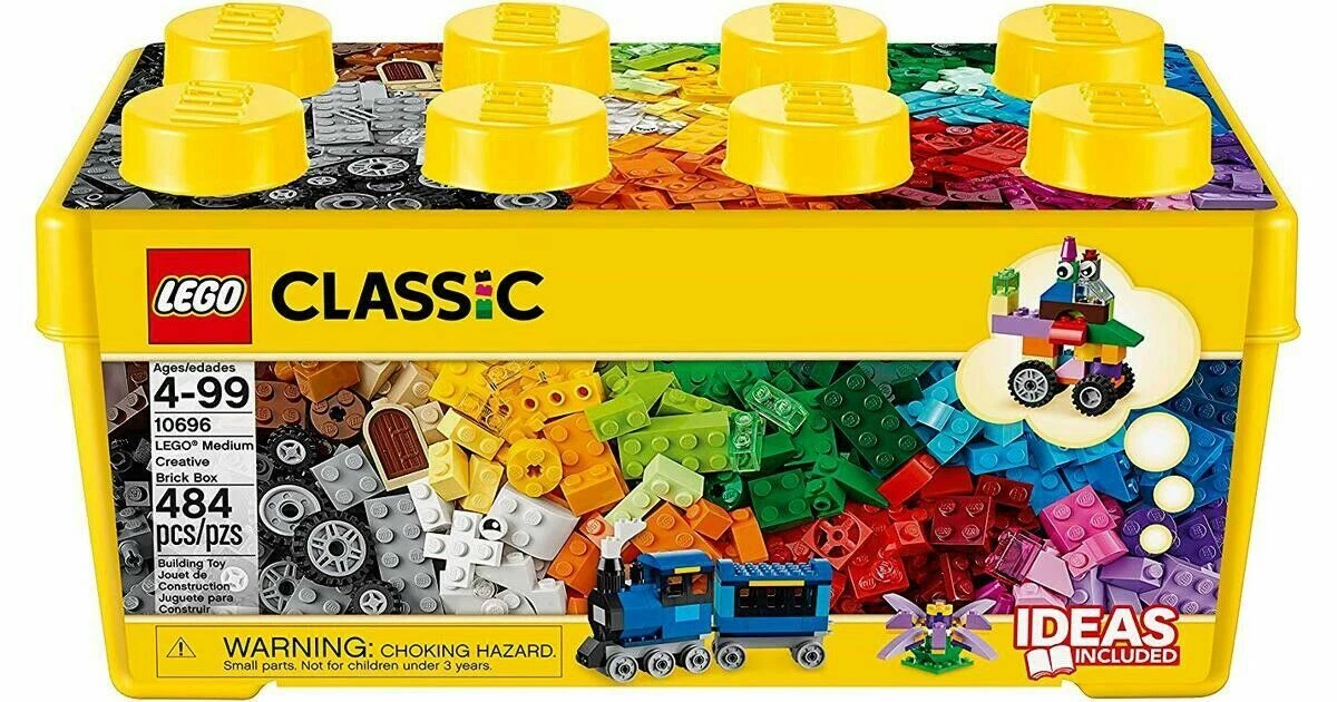 LEGO Classic Medium Creative 484 Pieces Brick Box Building Set - 10696