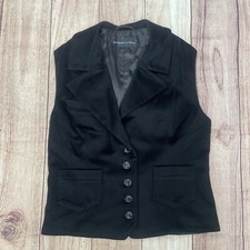 Vintage Sterlingwear Of Boston Pea Coat Vest Womens Black  Military Size Medium