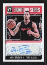 Wade Baldwin IV 2018-19 Donruss Optic Auto Signature Series #SG-WB4