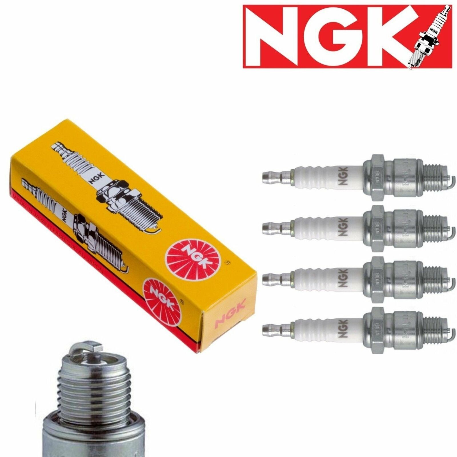 4 pc NGK Standard Spark Plugs 2329 BR8EQ-14 2329 BR8EQ14 Tune Up dx