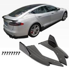 Glossing Black Rear Diffuser Bumper Splitter Canard Lip Kits For Tesla Model S