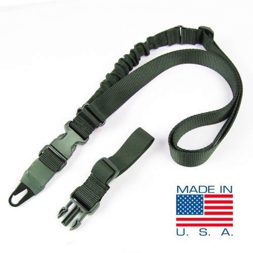 Condor Viper Tactical Single Point Bungee Rifle Sling + 2 Adaptors - OD #US1021 - Photo 1 sur 3