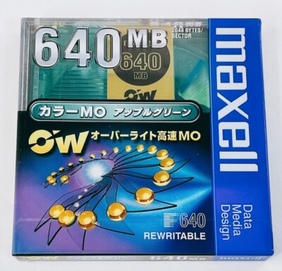 その他 maxell MA-M640CC.MAC.5P 640MB MO MAXELL MO 640MB Magneto Optical Disk Set of 2 Rewritable