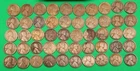 1911 D lincoln wheat cent SEMI KEY DARE  FULL ROLL OF 50 (G - VG)