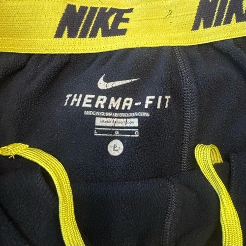 Nike Vintage Y2k Baggy Skater Sweatpants Therma Fit Fleece Lined • size Large - Picture 3 of 4