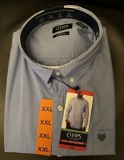 NEW NWT Chaps Men's Easy Care Flex Comfort Stretch Button Down Dress Shirt XXL