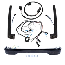 King Trunk Brake Tail Side Lights & Wiring Harness Fit For Harley Touring 14-23