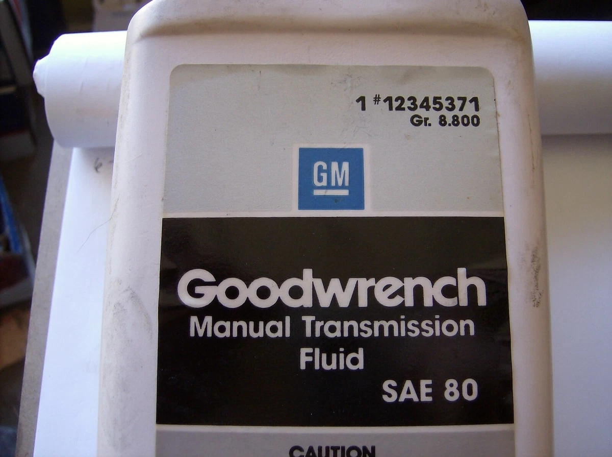 GENUINE GM 12345371 MANUAL TRANSMISSION FLUID SAE 80 | eBay 