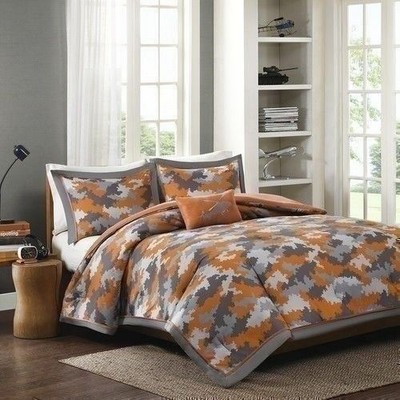 Boys Twin XL Full Queen Bed Gray Grey 