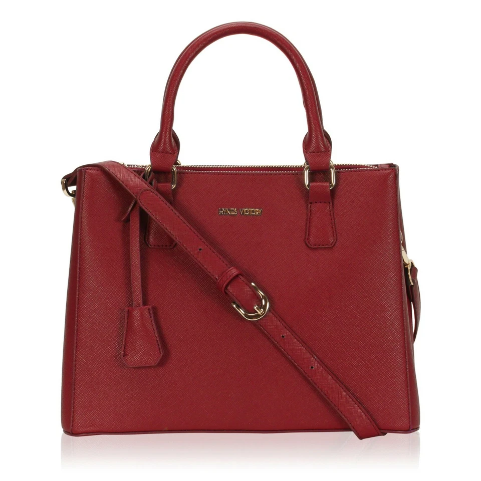 FANTIC Hynes Victory Womens Classy Satchel Handbag (Red)