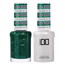 DND Match UV Gel + Nail Polish #524 Green To Green