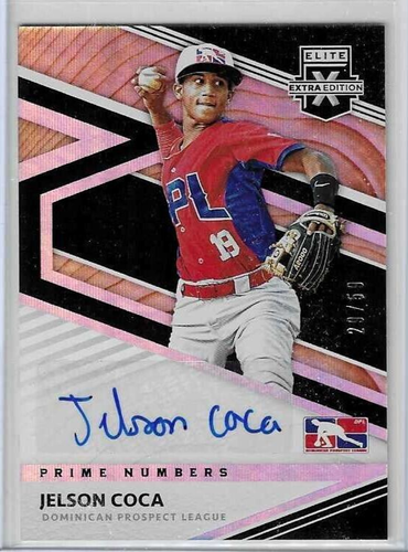 2020 Elite JELSON COCA auto autograph prospect rookie /62 #'d Prime Numbers
