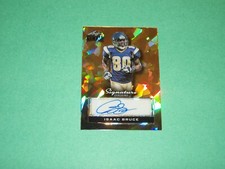 Isaac Bruce Auto Card 2024 Leaf Metal Signature Series Football 1/1 Insert Rams!