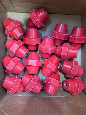 3'' H x 2-1/2'' W Glastic Bus Bar Standoff Insulator, 1/2'' Metal Center Post