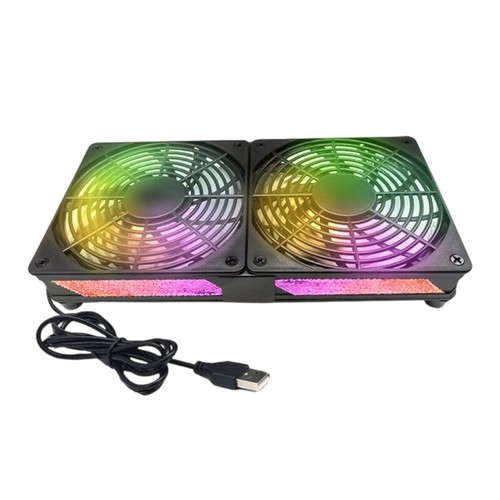 120mm Electronic Cooling Fan Low Noise Computer Electronics Coolers with LED - Afbeelding 6 van 12