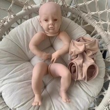 20'' Unfinished Reborn Baby Doll DIY Kit Toddler Blank Mold with Cloth Body Gift