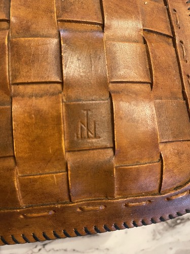 Tolle Vintage Mesh Leder Handgefertigte Tasche Handtasche Tasche - Bild 5 von 12