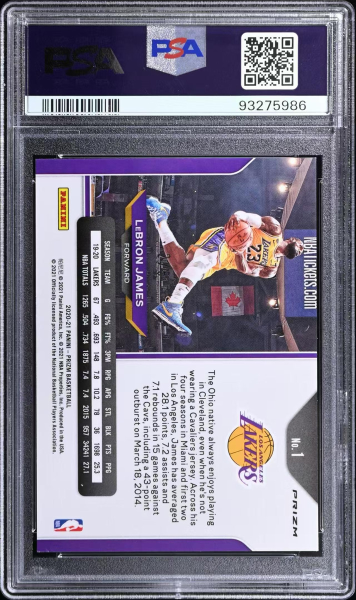 2020 Panini Prizm Kobe Tribute Dunk Lebron James Black Gold 2020 Panini Prizm Kobe Tribute Dunk Lebron James Black Gold