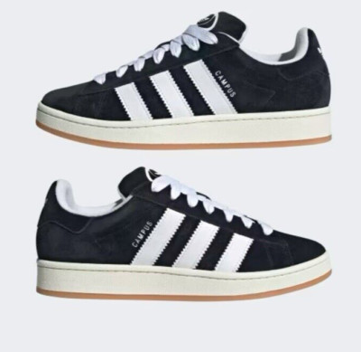 New Adidas Unisex Campus 00s Black White Gum Shoes HQ8708 Men's Size 11