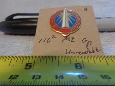 116th Military Intelligence Group Unreadable Unit Crest, DI, DUI (DRAW#L4)