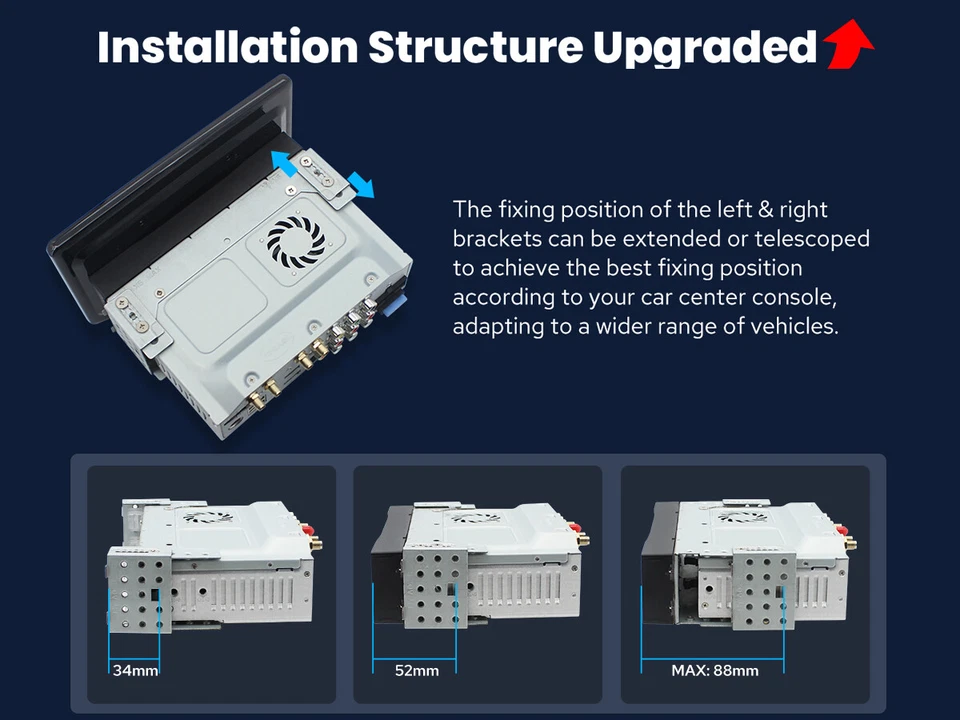 JOYING Autoradio 7 Zoll Android 13 Qualcomm GPS Navi Bluetooth CarPlay 8Kern FM - Bild 3 von 4