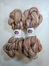 Merino, Baby Alpaca, BFL, Nepps roving, wool top, 100 g, DUSTY RAVEN BERRY
