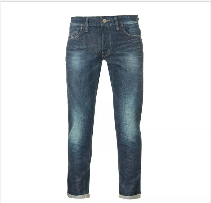 G Star Raw 3301 Low Tapered RL Red Listing Hammer Denim W29 L32
