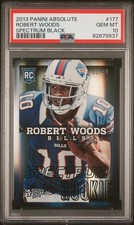2013 PANINI ABSOLUTE SPECTRUM BLACK #177 ROBERT WOODS ROOKIE RC 1/49 PSA 10