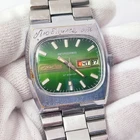 ⭐VINTAGE Soviet watch SLAVA tank blue mechanical 2427 27 jewels Made in USSR 80s