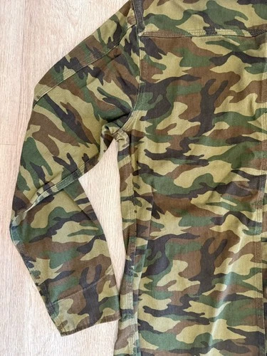 Hiroshi Kato The Vice Camouflage Chore Jacket Green Black Shacket Men M image 6