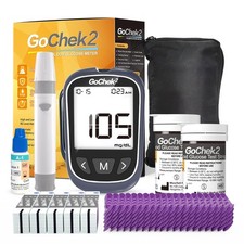 MicroTech Blood Glucose Monitor Kit 100 Strips & Lancets, No Coding, 500 Storage